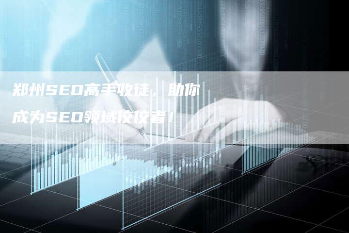 郑州SEO高手收徒，助你成为SEO领域佼佼者！-速发外链网