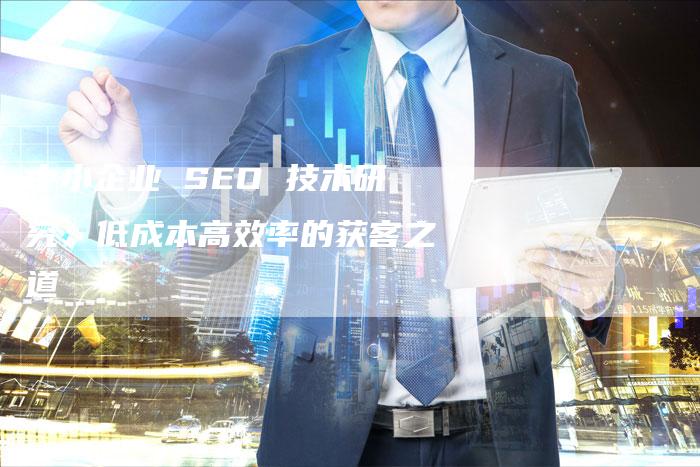 中小企业 SEO 技术研究：低成本高效率的获客之道